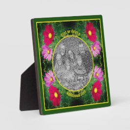 Cosmos花自分の写真を作成 フォトプラーク