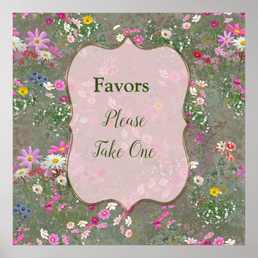 Cosmos荒野ワイルドフラワーポスター ポスター (正面)