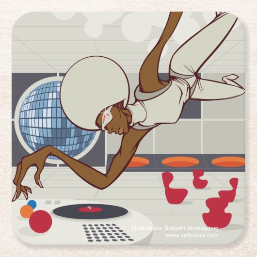 Cosmos スクエアペーパーコースター (正面)