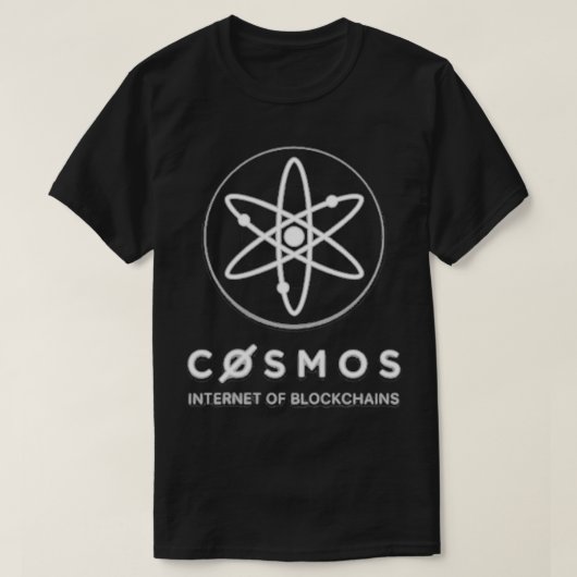 Cosmos ATOM ICON Ethereum水玉模様Bitcoin XRP Cr Tシャツ (デザイン正面)