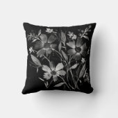 Cosmos-Black&White Cosmosフローラデザイナーピロー クッション (裏面)