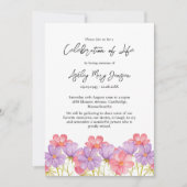 Cosmos Celebration of Life Funeral 招待状 (正面)