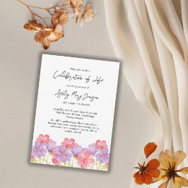 Cosmos Celebration of Life Funeral 招待状