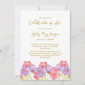 Cosmos Celebration of Life Funeral 招待状 (正面)