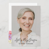 Cosmos Celebration of Life Photo Funeral 招待状 (正面/裏面)