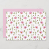 Cosmos Floral Botanical Note Card ノートカード (正面/裏面)