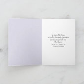 Cosmos Flower Sympathy Thank You from Family カード (内部)