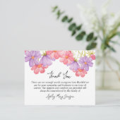 Cosmos Funeral Thank You Card Bereavement サンキューカード (スタンド正面)