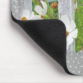 Cosmos Garden on水玉模様マウスパッド マウスパッド (コーナー)