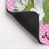 Cosmos Garden on水玉模様マウスパッド マウスパッド (コーナー)