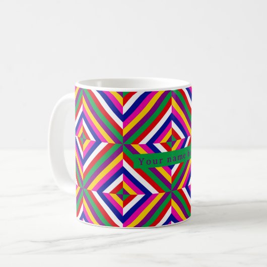 Cosmos-infinite Personalized Mug - Purple/Green コーヒーマグカップ (正面左)