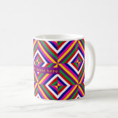 Cosmos-infinite Personalized Mug - Yellow/Purple コーヒーマグカップ (正面右)