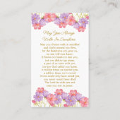 Cosmos Memorial Photo Funeral Prayer Card 名刺 (裏面)