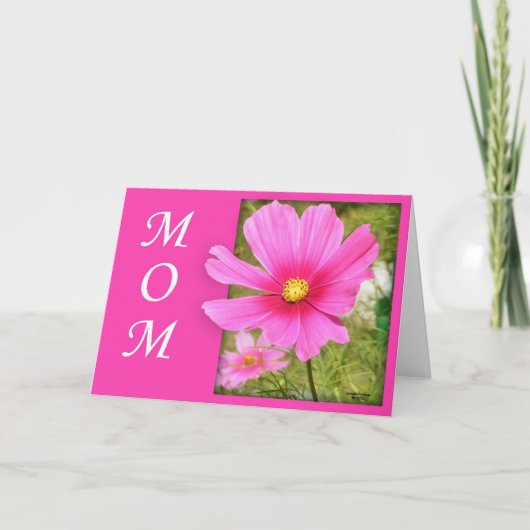 Cosmos Mother's Day Card (大プリント) カード (正面)