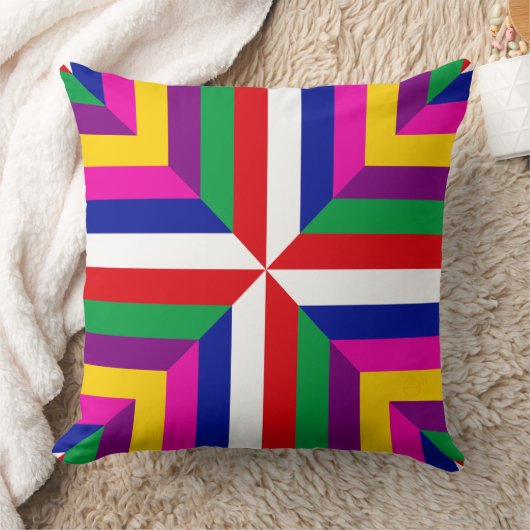 Cosmos-prototype - Red/White – Balanced クッション (ブランケット)