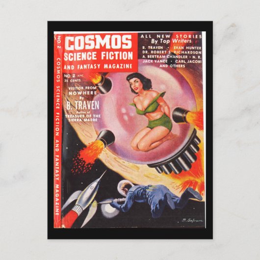 Cosmos v01 n02 (1953-11.Star)_パルプアート ポストカード (正面)