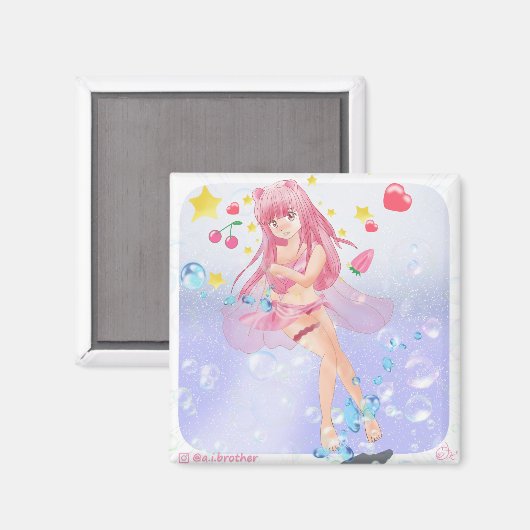 Cosmos Valentine's Day マグネット (正面/裏面)