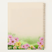 Cosmos Wildflower Positive Affirmation Custom Name プランナー手帳 (裏面)
