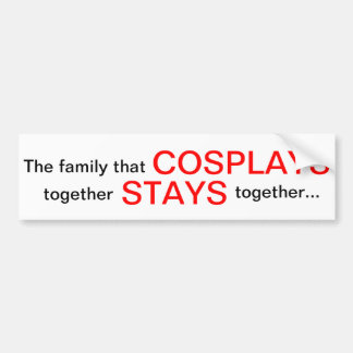 Cosplayのバンパーステッカー バンパーステッカー