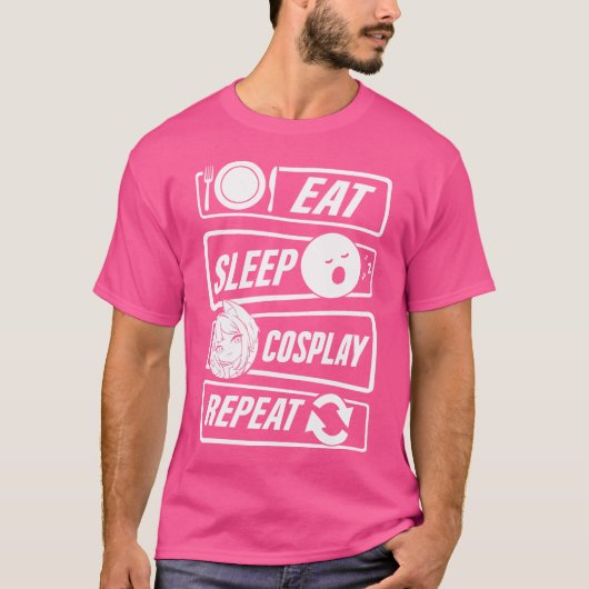 Cosplayerアイディアコスプレマンガ Tシャツ (正面)