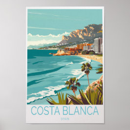Costa Blancaスペイン旅行ポスター，スペインCosta Blan ポスター
