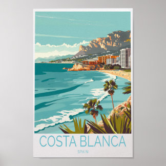 Costa Blancaスペイン旅行ポスター，スペインCosta Blan ポスター