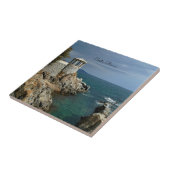 Costa Brava,スペインの風光明媚な写真 タイル (側面)