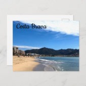 Costa Brava，スペイン – ビーチ写真 ポストカード (正面/裏面)
