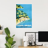 Costa Brava Art Spain Travel Poster Spanish Print ポスター (ホームオフィス)