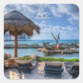 Costa Maya, Mexico スクエアシール (正面)