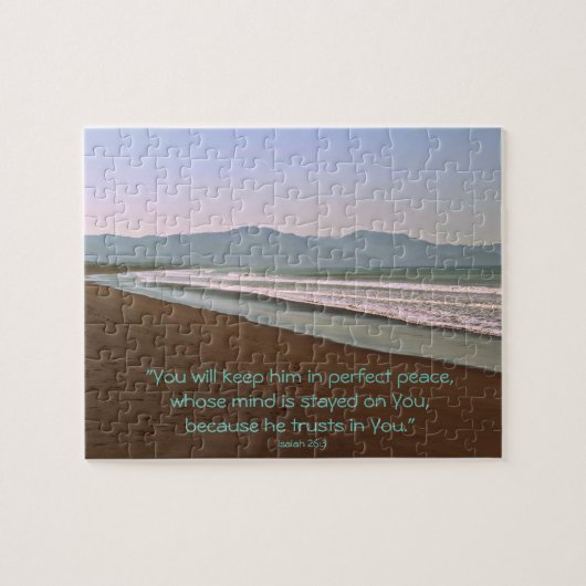 Costa Rica, Beach with Mountains Photo ジグソーパズル (横)