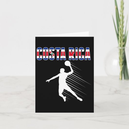 Costa Rica Bysketbyll Lovers Jersey Costa Rican By カード (正面)