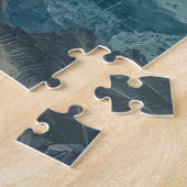 Costa Rica Illustration Travel Art Vintage ジグソーパズル (側面)