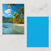 Costa Rica Island Paradise  ノートカード (正面/裏面)