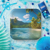 Costa Rica Island Paradise  ペーパープレート (パーティー)