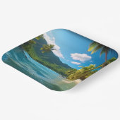 Costa Rica Island Paradise  ペーパープレート (傾斜あり)