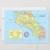 COSTA RICA Map Card カード (正面)