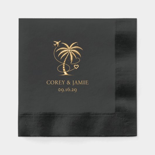 Costa Rica Passport 箔ナプキン (正面)