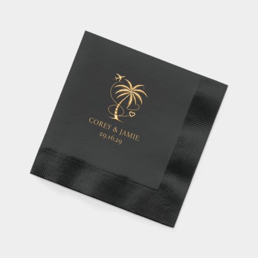 Costa Rica Passport 箔ナプキン (左)