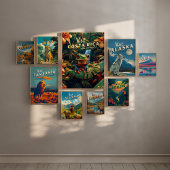 Costa Rica Red-Eyed Tree Frog Travel ポスター