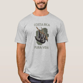 Costa Rica Sloth Hanging From Tree Pura Vida T-Shi Tシャツ
