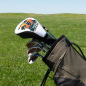 Costa Rica Sloth Vintage Sunset Travel Vector Shir ゴルフヘッドカバー (インサイチュ)