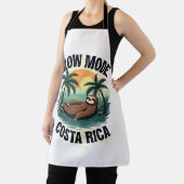 Costa Rica Sloth Vintage Vacation Shirt エプロン (インサイチュ)
