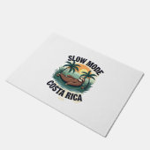Costa Rica Sloth Vintage Vacation Shirt ドアマット (アングル)
