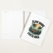 Costa Rica Sloth Vintage Vacation Shirt プランナー手帳 (ディスプレー)