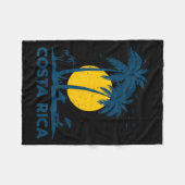 Costa Rica Souvenir Beach フリースブランケット (正面(横))