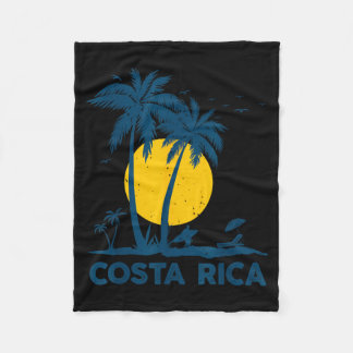 Costa Rica Souvenir Beach フリースブランケット