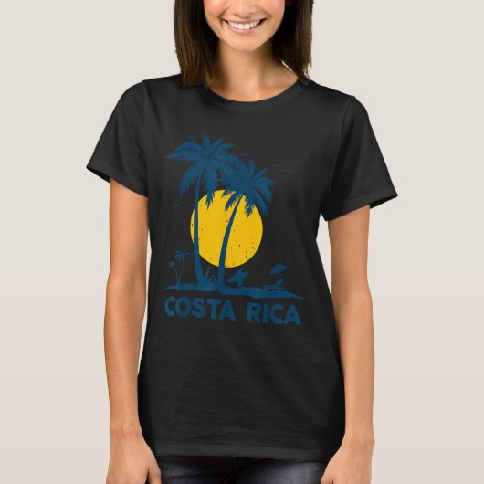 Costa Rica Souvenir Beach Tシャツ (正面)