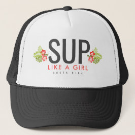 Costa Rica SUP Stand Up Paddle Like a Girl キャップ