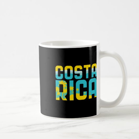 Costa Rica T Shirt Vacation Souvenir Travel Gift コーヒーマグカップ (右)